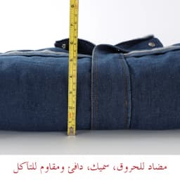Men's Denim Workwear Cotton Jacket Winter Welding Flame Retardant Thickened Fleece Wear Resistant Cotton Coat