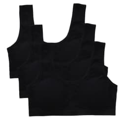3PCS Kids Cotton Sports Training Bra Solid Color Young Children Underwears Teenage Girls Crop Tops Development Student Vest Bras