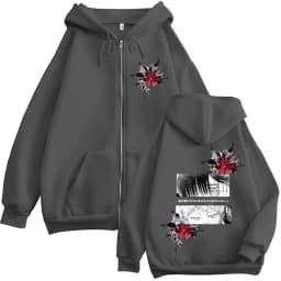 Animation Summer Light Death Yoshiki Light Eyes Zipper Hoodie Men's and Women's Fashion Zipper Hoodie Long Sleeve Hoodie Jacket