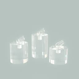 Clear Acrylic Ring Holder Display Stands Jewelry Organizer with Clips Joyeros Organizador De Joyas Packaging Storage Props Riser