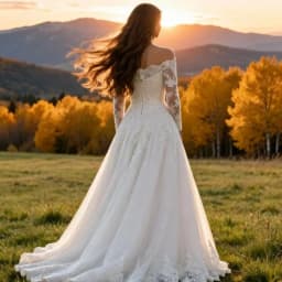 Customize To Measures Wedding Dress Long Sleeve A_line FLoor Length Tulle Lace Appliques BRidal Gown Princess Long Sleeve Robe