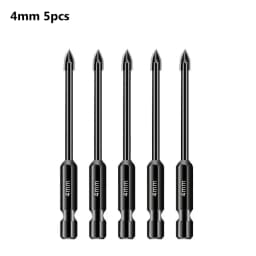 5pcs/10pcs Cross Hex Drill Bit Set For Tile Porcelain Glass Mirror Multifunction Tile Porcelain Drill Bit Kit