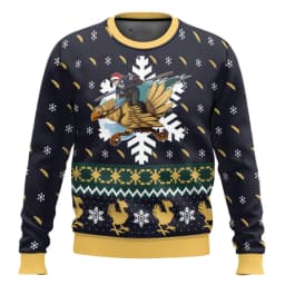 Final Fantasy Anime 2026 New Merry Christmas Ugly Sweater Series Men's and Women's Winter Fashion Casual Sweatshirt