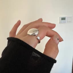 925 Sterling Silver Sanding Face Adjustable Rings For Women Ladies Elegant Luxury Quality Jewelry Accessories Jewellery