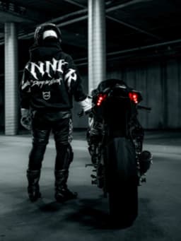 Mens Gothic Sinner Defy The Moon Print Oversized Hoodie Black Streetwear Motorcycle Riding Casual Pullover Hooded Sweatshirts