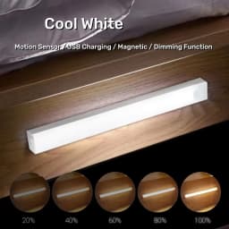 AITHEA LED Motion Sensor Light Wireless USB Rechargeable Night Light Portable Induction Lamp for Cabinet Wardrobe Staircase