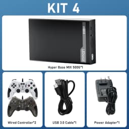 500G Retro Gaming HDD Video Game Console Retrobat&Playnite&Launchbox OS for XBOX/PS3/PS2/Switch/Wii/WiiU/DC/NES with 38200+Games