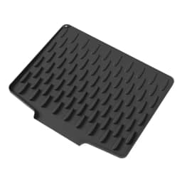 【Silicone Dish Drying Mat With Tilted Design Efficient Water Drainage Heat Resistant Non-Slip Kitchen Counter Protector】