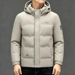 High Quality Thick Winter Men Parkas Slim Business Cold Resistant Versatile Men Casual Parkas Thick Detachable Hood Warm Coat
