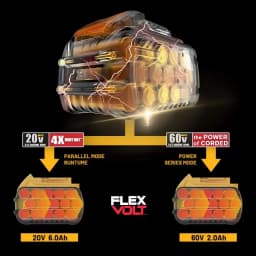 New 100% Original Dewalt 6.0Ah 20V/60V Power Tool Battery DCB206 DCB206 DCB205 DCB200 DCB203 For Dewalt power cordless drill