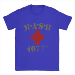 Novelty MASH 4077 T-Shirts for Men Crewneck 100% Cotton T Shirt Short Sleeve Tee Shirt Gift Idea Clothing