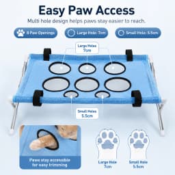 Pet Nail Trimming Hammock Table Portable Cat Small Dog Grooming Stand Breathable Mesh Bathing Brushing Helper