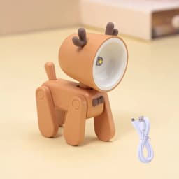 New Mini Night Light USB Rechargeable Table Lamp Cartoon Desktop Ornament Dormitory Bedroom Ambient Light Holiday Children Gifts
