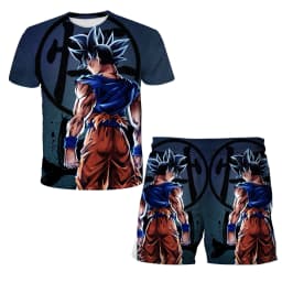 Dragon Ball Z 3D T-shirt Set for Boys Girls Super Goku Saiyan Summer Top+Shorts Children's Short-Sleeve Birthday Gift for Boys