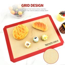 1Pcs Silicone Baking Mat for Kitchen Rolling Kneading Oven Mat Heat Resistant Non-Stick Board for Baking