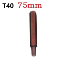 1pc 30/75mm Magnetic Torx Screwdriver Bit Steel 10mm Hex Shank Screwdrive For Impact Screwdriver T20/T25/T30/T40/T45/T50/T55