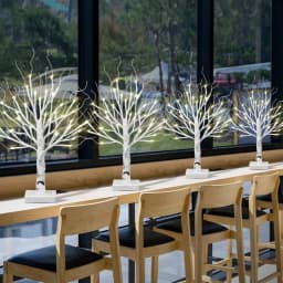 1pc 36LED White Birch Tree Artificial Branch Table Light with Adjustable Powered by 3AA or USB For Home Bedroom Festival Decor