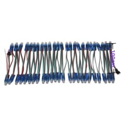 50pcs/lot DC5V /DC12V 12mm WS2811 IC White Cable LED Module String Christmas LED Pixel Light Addressable Waterproof RGB Lamp
