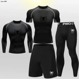 MMA Boxing Sets Kid's Compression Jerseys Boy's Running Jogging Workout Bjj Rashguard Jiu Jitsu Kickboxing Gym Fitness Clothing