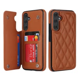 Cards Solt Magnetic Leather Wallet Case For Samsung A54 A14 A55 A52 A15 A35 S23 S24 Ultra S22 Plus S21 FE S20 Note20 Bag Cover