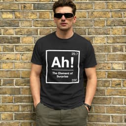 Project Hail Mary T-Shirt Summer AH! Element of Surprise Hippie T-Shirts Mens Pure Cotton O Neck Oversize Tees Short Sleeve