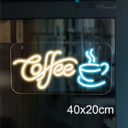 Coffee Neon Sign Custom Coffee Cup LED Neon Light Dimmerable USB Powered Decor Bar Cafe Restaurant Party Window Hanging Gift
