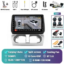Android 16 Carplay Auto Screen Car Radio Multimedia Player For Opel Combo Corsa Tigra 2001-2011 Autoradio Stereo 2Din Head Unit