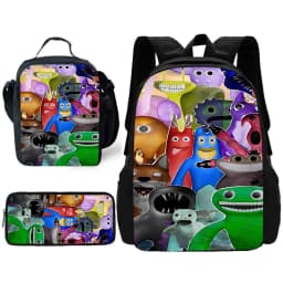 Garten of BanBan Child School Backpack with Lunch Bags ,Pencil Bags ,School Bags for Boys Girls Best Gift