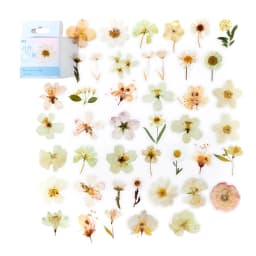 45Pcs Flower Language Series Boxed Pet Stickers Scrapbooking Ins Flora Label Diary Stationery Album Phone Journal Planner