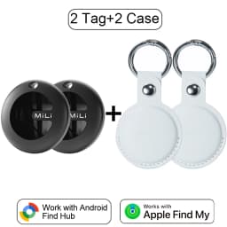 MiLi MiTag Dual System Bluetooth GPS Tracker Locator Smart Location Tag Keys Finder Works With Apple Find My&Google Find Hub