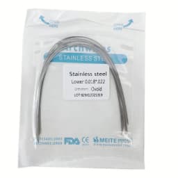 10pcs/pack Dental Orthodontic Stainless Steel Round/Rectangular Wire Ovoid Form Dentist Material Dental Arch Wire