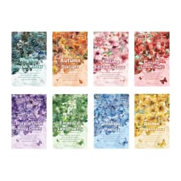 20 Sheets/pack Flower Images Die-cut Washi Sticker Book Watercolor Painting Plants Scrapbooking Creative Journal Collages