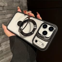 Double Bracket For Magsafe Glossy Case For iPhone 18 17 16 13 15 14 11 12 Pro Max Air Shockproof Cases For iPhone 14 15 16 Plus