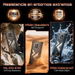 Cubot KingKong ES 3 Rugged Smartphone 16GB(6+10)+256GB Android 15 10200mAh 33W 6.745''120Hz 4G Mobile Phone NFC/GPS 48MP+16MP