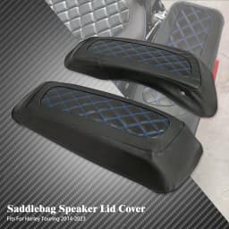 Motorcycle Hard Saddlebag Lid Cover Hard Side Bag Waterproof for Harley Road King Street Glide CVO Electra Glide FLHR 14-2024