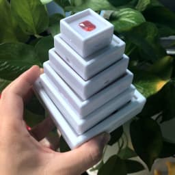 Diamond Box 10Pcs Transparent Cover Long Strip Gem Box Memory Mat White Black Acrylic Display Case Gemstone Packaging Organizer