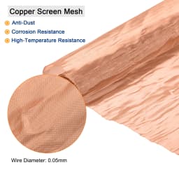 1Pcs Copper Mesh 20x12inch/40x12inch 40-200 Mesh Filtration Cloth Shielding Fabric Filter Copper Screen Mesh Screen Net for Home