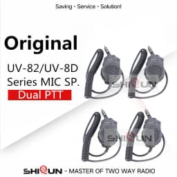 UV-82 Speaker Microphone Dual PTT Earpiece UV-18 PRO Mic Headsets UV-17 UV-1802L UV-K5 UV-16 Plus UV-S9 TP GT-5TP UV-10R DM-1701