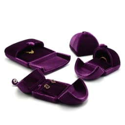 High-quality Velvet Double-opening Jewelry Storage Box For Rings Earrings Pendants Bracelets Necklaces Jewelry Packaging Box
