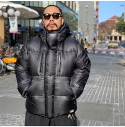 2025 Short Men's down Jacket Winter Thickened Trendy Brand Warm Cotton Bread Style Coat Hooded Outerwear Youth Fashion
