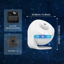 13 In 1 Planetarium Star Projector HD Image Area LED Night Light,4K 13 Film Discs,360° Rotate 1/2h Timer for Kids&Adults Bedroom