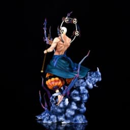 New One Piece Enel Gk Action Figure Led Light Up Three Head Sculpt Collectible Model Figurine Ornament Adult Desktop Ornament