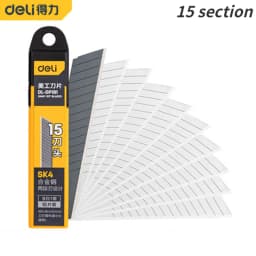 Deli 10 Pcs Tool Parts Utility Blade Alloy Steel Material Industrial Replacement Blades Wear-Resistant Cleaning Tool Scraper