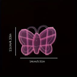 1pc Clear Plastic Multi Shape Storage Box Heart Butterfly Shaped Organizer for Bracelet Rings Nail Beading Storage Display