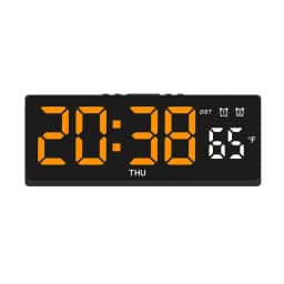 Creative Number Clock Color Nightlight Temperature Calendar Alarm Clock LED Large Number Electronic Clock Backlight Home Decor