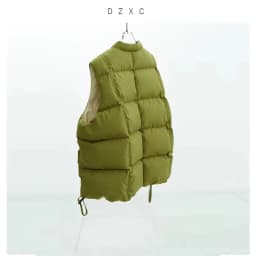 Down Vest~Checkered Stand-Up Collar Color-Blocked Duck down Vest for Petite Women, Suitable for Outerwear or Layering, 2026 Winter Women's Fashion