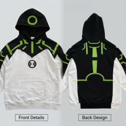 Upgrade Alien Patchwork Embroider Hoodies Women Casual Sweatshirt American Streetwear Comic Convention Unisex Anime Hoodie