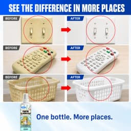 Refinish Plastics Spray - Restore Color & Remove Yellowing - Smooth Finish for Yellow-Stained Plastic