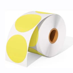 500Pcs/lot 50mm Circle Thermal Sticker Label Self-Adhesive Round Direct Thermal Label for DIY Logo Design QR Code Name Tag