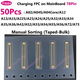 10/50pcs USB Charging FPC Connector on Mother Board For Samsung A52 A72 A22 A12 A15 A33 A53 A56 A73 Charger Plug on Board